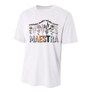 Spanish Teacher Cultivando Bilingues Maestra Language Teacher Performance Sprint T-Shirt