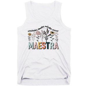 Spanish Teacher Cultivando Bilingues Maestra Language Teacher Tank Top