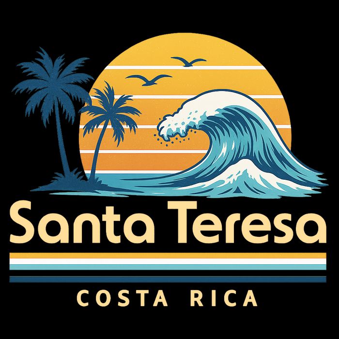 Santa Teresa Costa Rica Retro Wave 16 in Basic Backpack