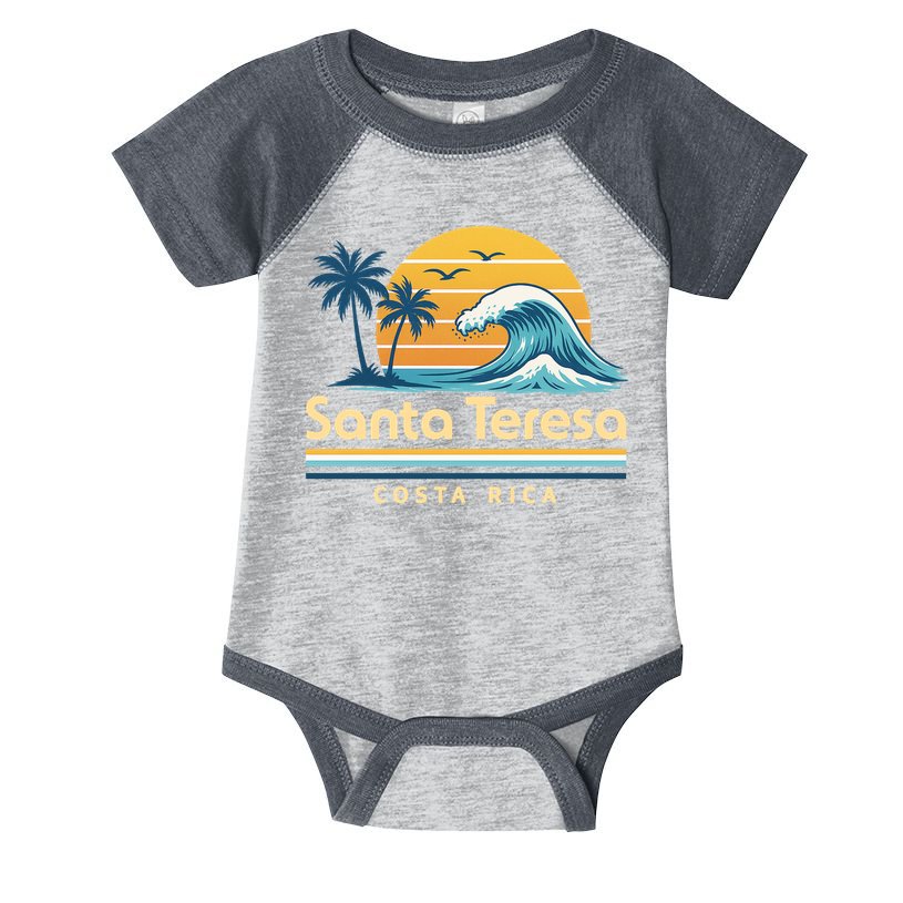 Santa Teresa Costa Rica Retro Wave Infant Baby Jersey Bodysuit