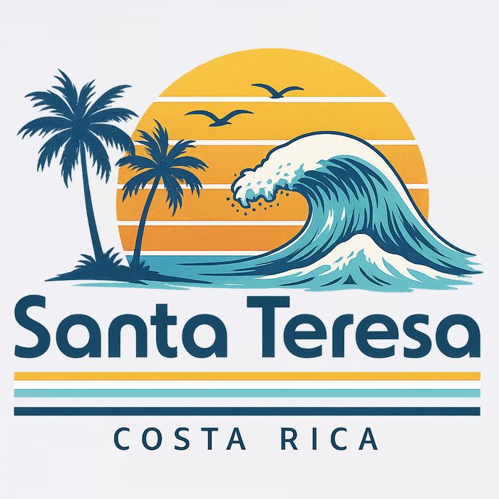 Santa Teresa Costa Rica Retro Wave Cooling Performance Crew T-Shirt