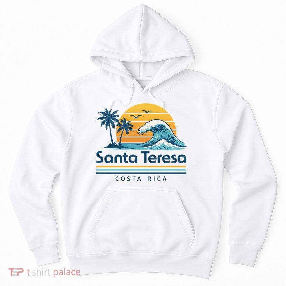 Santa Teresa Costa Rica Retro Wave Hoodie