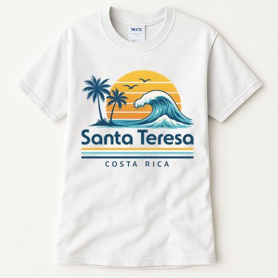 Santa Teresa Costa Rica Retro Wave Tall T-Shirt