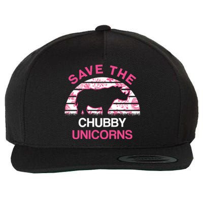 Save The Chubby Unicorns Gift Wool Snapback Cap