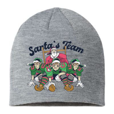 Santas Team Christmas Football Elf Team Sustainable Beanie