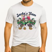 Santas Team Christmas Football Elf Team Cooling Performance Crew T-Shirt