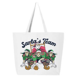 Santas Team Christmas Football Elf Team 25L Jumbo Tote