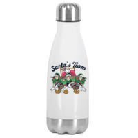 Santas Team Christmas Football Elf Team Stainless Steel Insulated Water Bottle