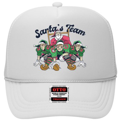 Santas Team Christmas Football Elf Team Trucker Hat