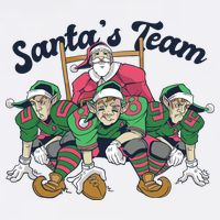 Santas Team Christmas Football Elf Team Visor