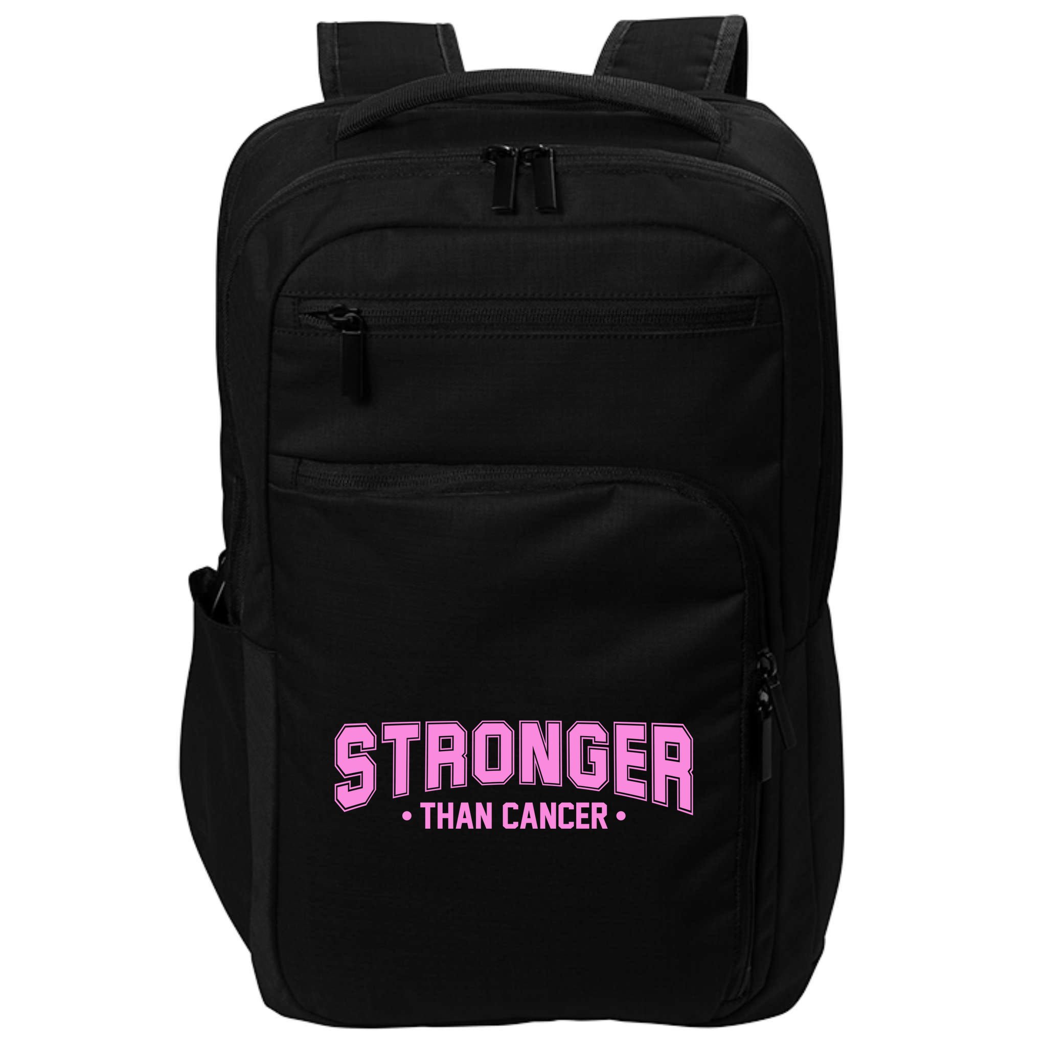 Stronger Than Cancer Breast Cancer Awareness Impact Tech Backpack