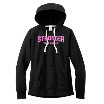 Stronger Than Cancer Breast Cancer Awareness Women's Fleece Hoodie