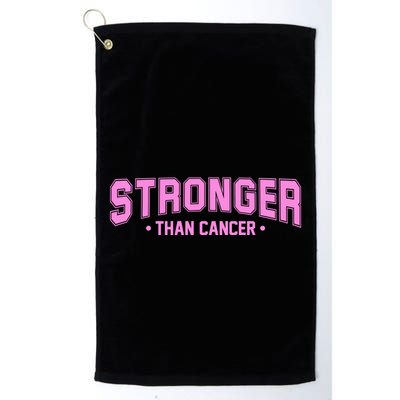 Stronger Than Cancer Breast Cancer Awareness Golf Towel