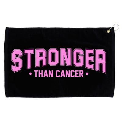 Stronger Than Cancer Breast Cancer Awareness Grommeted Golf Towel