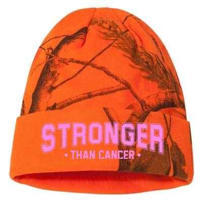 Stronger Than Cancer Breast Cancer Awareness Kati Licensed 12" Camo Beanie