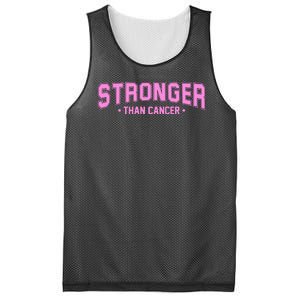 Stronger Than Cancer Breast Cancer Awareness Mesh Reversible Basketball Jersey Tank