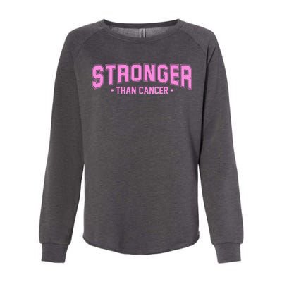 Stronger Than Cancer Breast Cancer Awareness Womens California Wash Sweatshirt