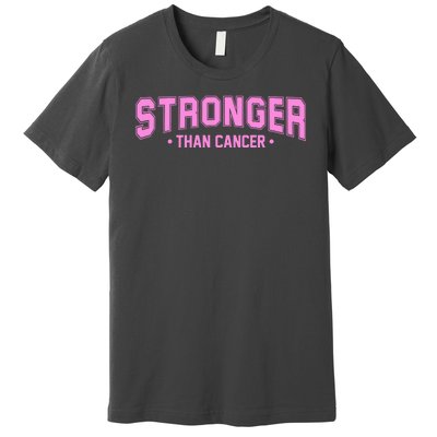 Stronger Than Cancer Breast Cancer Awareness Premium T-Shirt