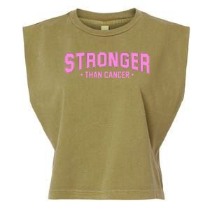 Stronger Than Cancer Breast Cancer Awareness Garment-Dyed Women's Muscle Tee