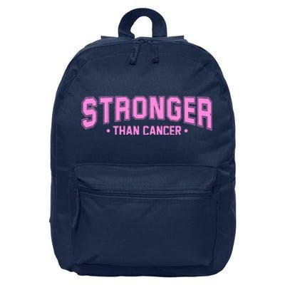 Stronger Than Cancer Breast Cancer Awareness 16 in Basic Backpack