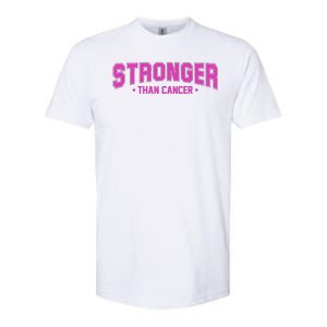 Stronger Than Cancer Breast Cancer Awareness Softstyle CVC T-Shirt