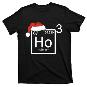 Science Teacher Christmas Ho Ho Ho Santa T-Shirt