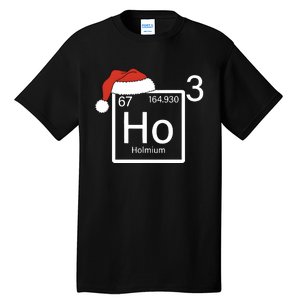 Science Teacher Christmas Ho Ho Ho Santa Tall T-Shirt