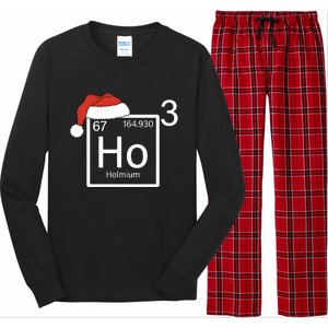 Science Teacher Christmas Ho Ho Ho Santa Long Sleeve Pajama Set