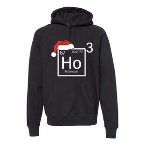 Science Teacher Christmas Ho Ho Ho Santa Premium Hoodie