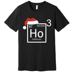 Science Teacher Christmas Ho Ho Ho Santa Premium T-Shirt