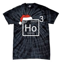 Science Teacher Christmas Ho Ho Ho Santa Tie-Dye T-Shirt