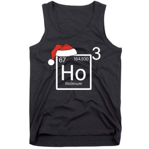 Science Teacher Christmas Ho Ho Ho Santa Tank Top