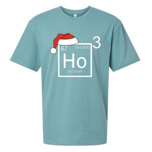 Science Teacher Christmas Ho Ho Ho Santa Sueded Cloud Jersey T-Shirt