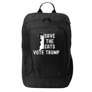 Save The Cats Vote Trump Funny Political Cat Humor City Backpack