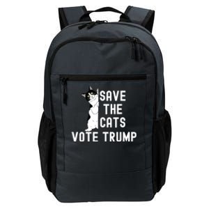 Save The Cats Vote Trump Funny Political Cat Humor Daily Commute Backpack