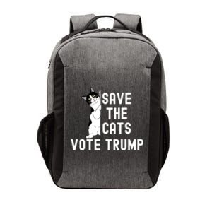 Save The Cats Vote Trump Funny Political Cat Humor Vector Backpack