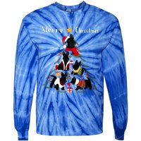 Scottish Terrier Christmas Tree Xmas Dog Lover Cool Gift Tie-Dye Long Sleeve Shirt