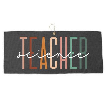 Science Teacher Chemist Physicist School Worker Appreciation Large Microfiber Waffle Golf Towel