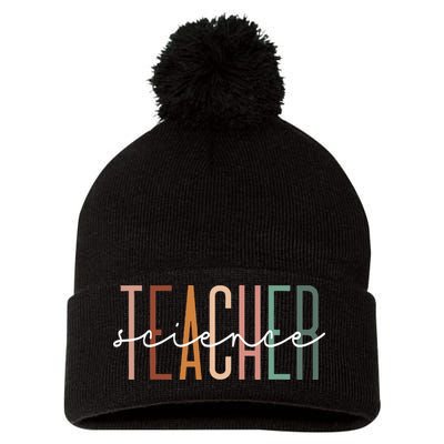 Science Teacher Chemist Physicist School Worker Appreciation Pom Pom 12in Knit Beanie