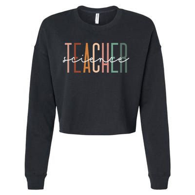 Science Teacher Chemist Physicist School Worker Appreciation Cropped Pullover Crew