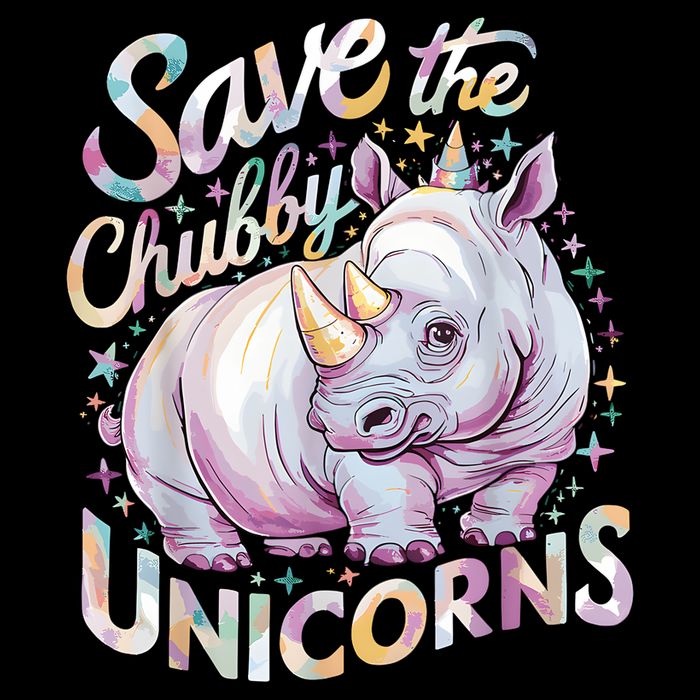 Save The Chubby Unicorns Funny Rhino Rhinoceros City Backpack