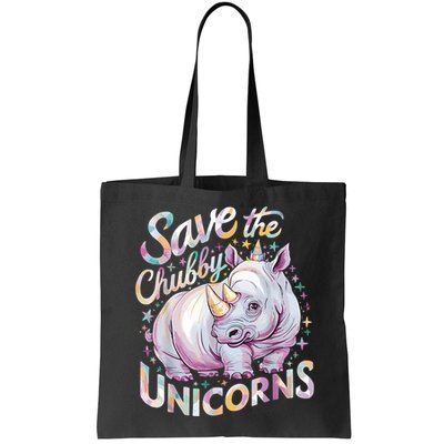 Save The Chubby Unicorns Funny Rhino Rhinoceros Bag