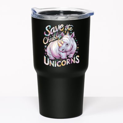 Save The Chubby Unicorns Funny Rhino Rhinoceros Tumbler