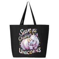 Save The Chubby Unicorns Funny Rhino Rhinoceros 25L Jumbo Tote