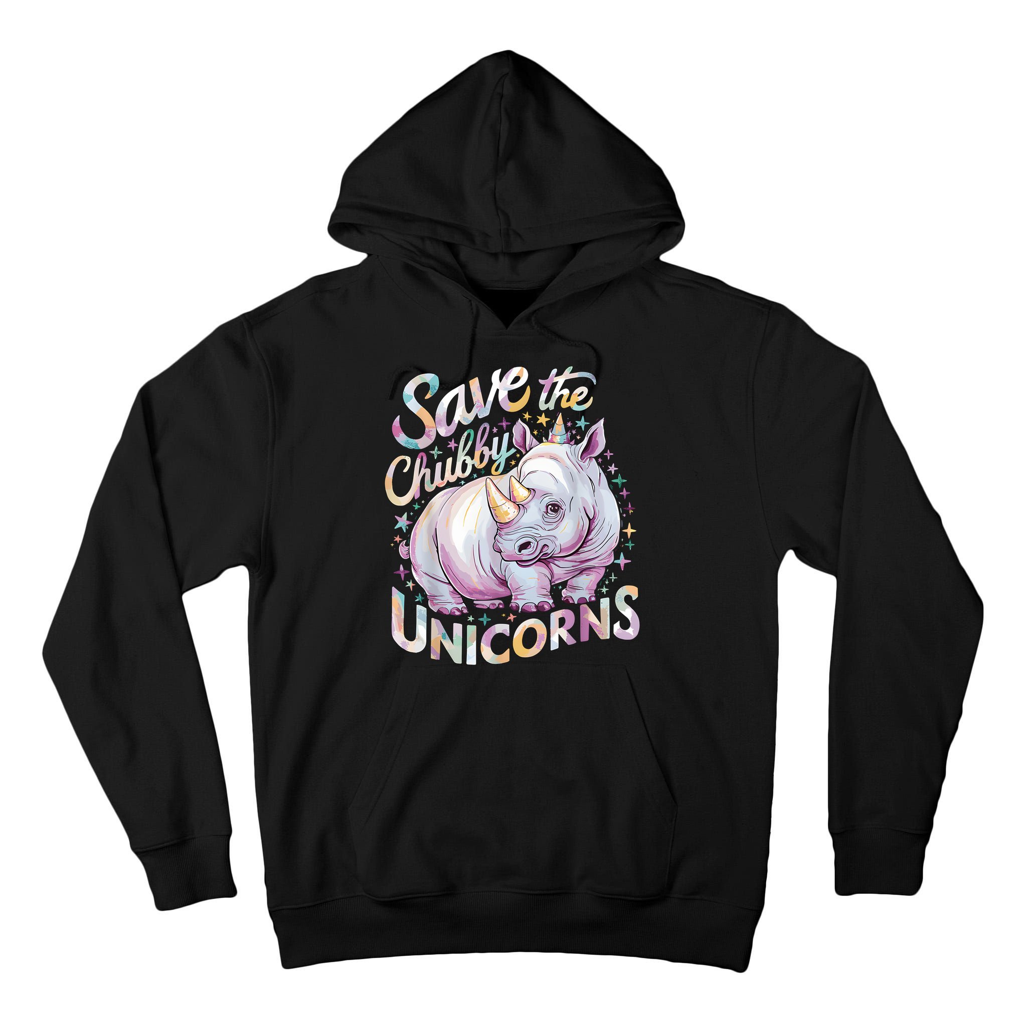 Save The Chubby Unicorns Funny Rhino Rhinoceros Tall Hoodie