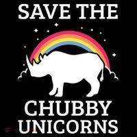 SAVE THE CHUBBY UNICORNS Gift Rhino Conservation Rainbow Impact Tech Backpack