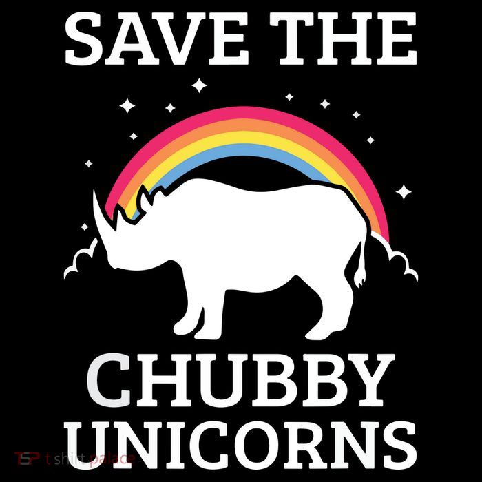 SAVE THE CHUBBY UNICORNS Gift Rhino Conservation Rainbow Impact Tech Backpack