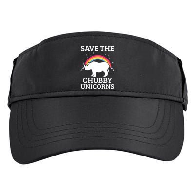 SAVE THE CHUBBY UNICORNS Gift Rhino Conservation Rainbow Adult Drive Performance Visor