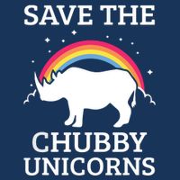 SAVE THE CHUBBY UNICORNS Gift Rhino Conservation Rainbow Bag