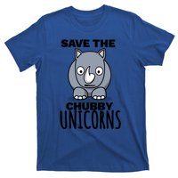 Save The Chubby Unicorns Funny Rhino Lovers Gift T-Shirt